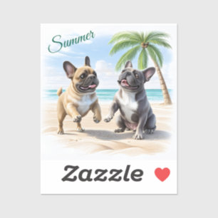 französische Bulldogge im Sommer