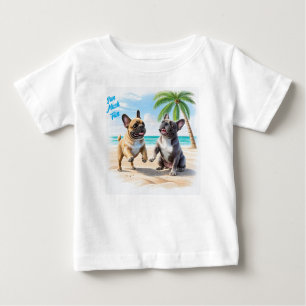 französische Bulldogge im Sommer  Baby T-Shirt