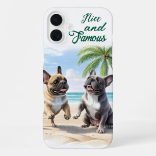 französische Bulldogge im Sommer iPhone 16 Plus Case