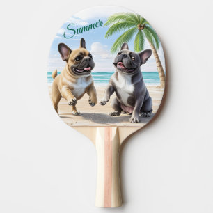 französische Bulldogge im Sommer Ping Pong Paddle