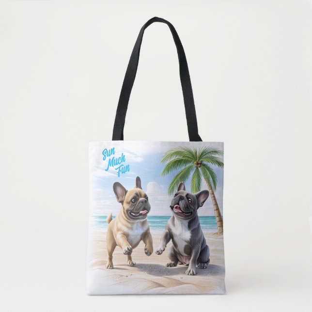 französische Bulldogge im Sommer  Tote Bag (Front)