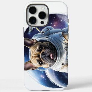Französische Bulldogge im Weltall iPhone 16 Pro Max Case
