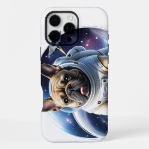 Französische Bulldogge im Weltall iPhone 16 Pro Max Case