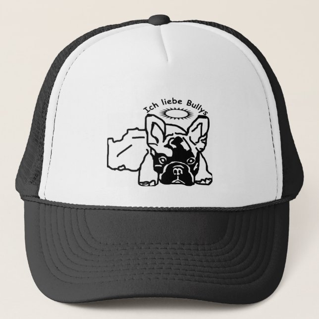 Französische Bulldogge Kappe Trucker Hat (Front)