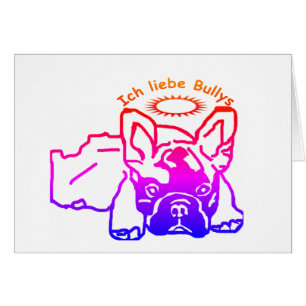 Französische Bulldogge Karte