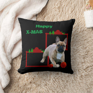 französische Bulldogge Kissen Weihnachten Cushion