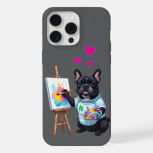 Französische Bulldogge Künstler French Bulldog iPhone 15 Pro Max Case