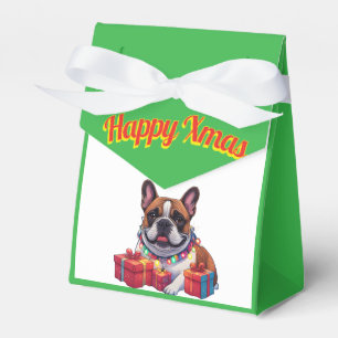 Französische Bulldogge Lichterkette Weihnachten  Favour Box