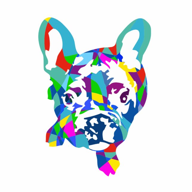 Französische Bulldogge Magnet Photo Sculpture Magnet (Front)