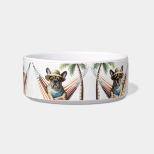 französische Bulldogge mit Palmen auf Hängematte Bowl