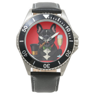 Französische Bulldogge mit Zigarre Vatertag Watch