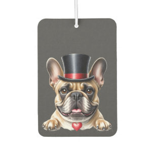 französische Bulldogge mit Zylinder  Car Air Freshener