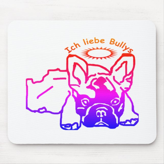 Französische Bulldogge Mousepad (Front)