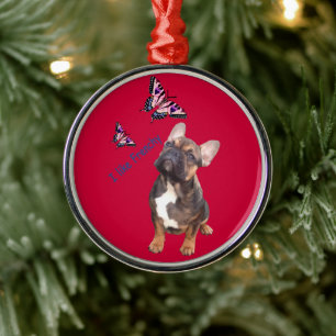 Französische Bulldogge-Ornament Metal Tree Decoration
