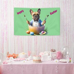 Französische Bulldogge Ostern Banner