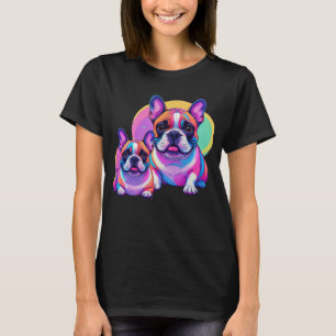 Französische Bulldogge Popart French Bulldog T-Shirt