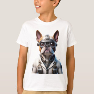 Französische Bulldogge Roboter T-Shirt