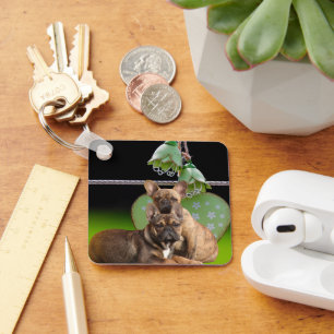 Französische Bulldogge Schlüsselanhänger Key Ring