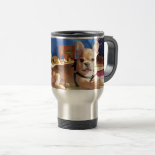 Französische Bulldogge Thermotasse Travel Mug
