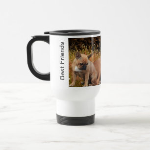 Französische Bulldogge und Mastiff Thermotasse Travel Mug