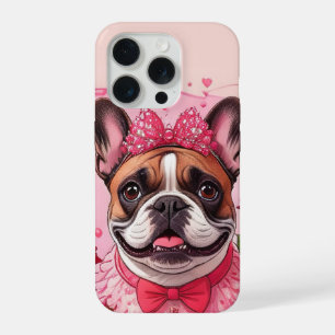 Französische Bulldogge Verliebt French Bulldog iPhone 15 Pro Case