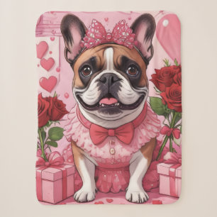 Französische Bulldogge Verliebt French Bulldog Sherpa Blanket