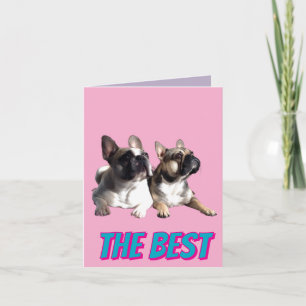 Französische Bulldoggen Beste Freunde Muttertag Invitation