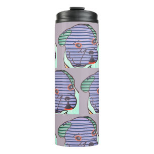 Französische Bulldoggen Comic  Thermal Tumbler