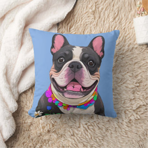 französische Bulldoggen Happy Easter Cushion