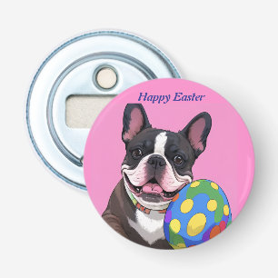französische Bulldoggen Happy Easter Karte Bottle Opener