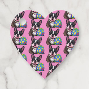 französische Bulldoggen Happy Easter Karte Favour Tags