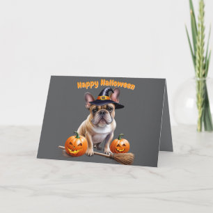  französische Bulldoggen Happy Halloween  Invitation