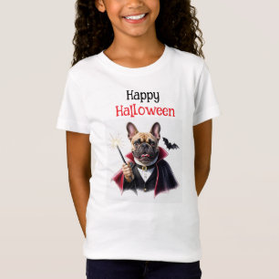französische Bulldoggen Happy Halloween T-Shirt