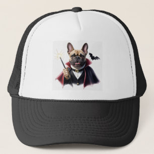  französische Bulldoggen Happy Halloween Trucker Hat