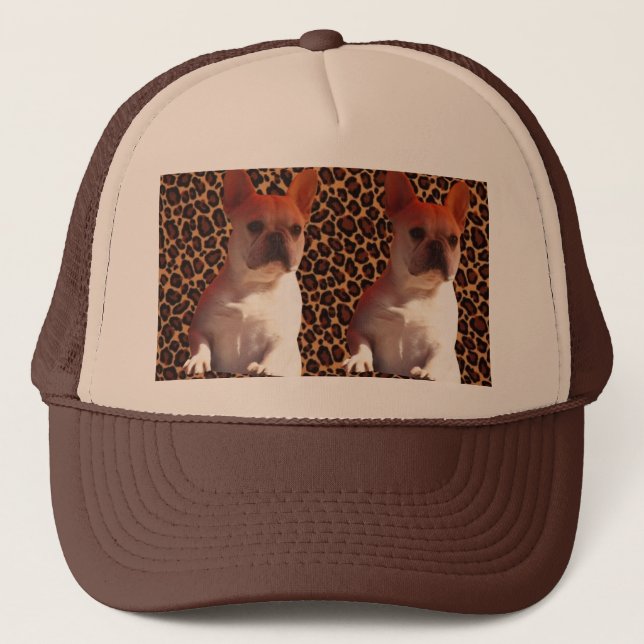 Französische Bulldoggen Kappe Trucker Hat (Front)