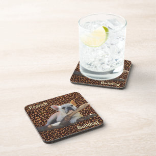 Französische Bulldoggen Kork Untersetzer Coaster