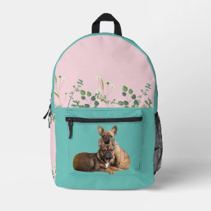 Französische Bulldoggen Printed Backpack