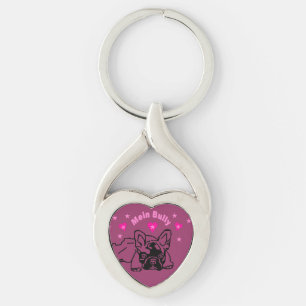Französische Bulldoggen Schlüsselanhänger Key Ring