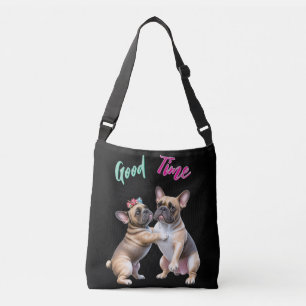 Französische Bulldoggen sehr verliebt Crossbody Bag