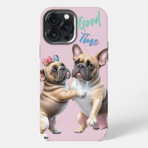 Französische Bulldoggen sehr verliebt iPhone 13 Pro Max Case