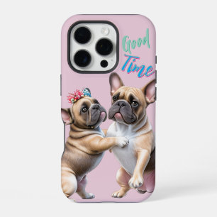 Französische Bulldoggen sehr verliebt iPhone 16 Pro Case