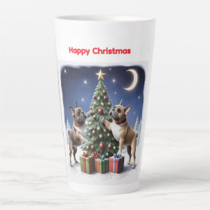 Französische Bulldoggen Weihnachtsbaum Latte Mug