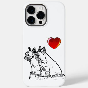 französische Bulldoggen zwei Freunde, iPhone Hülle Case-Mate iPhone 14 Pro Max Case