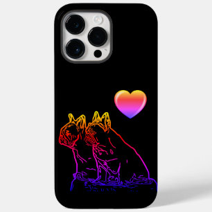 französische Bulldoggen zwei Freunde, iPhone Hülle Case-Mate iPhone 14 Pro Max Case