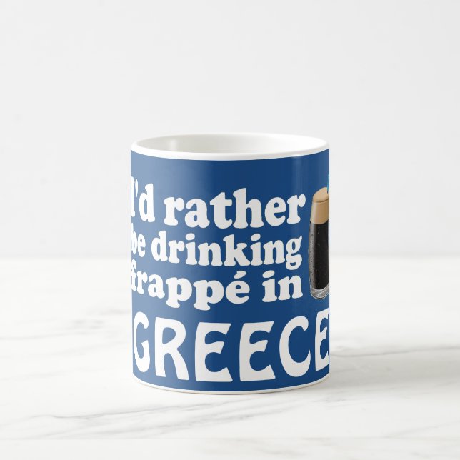 Frappé in Greece Coffee Mug (Center)