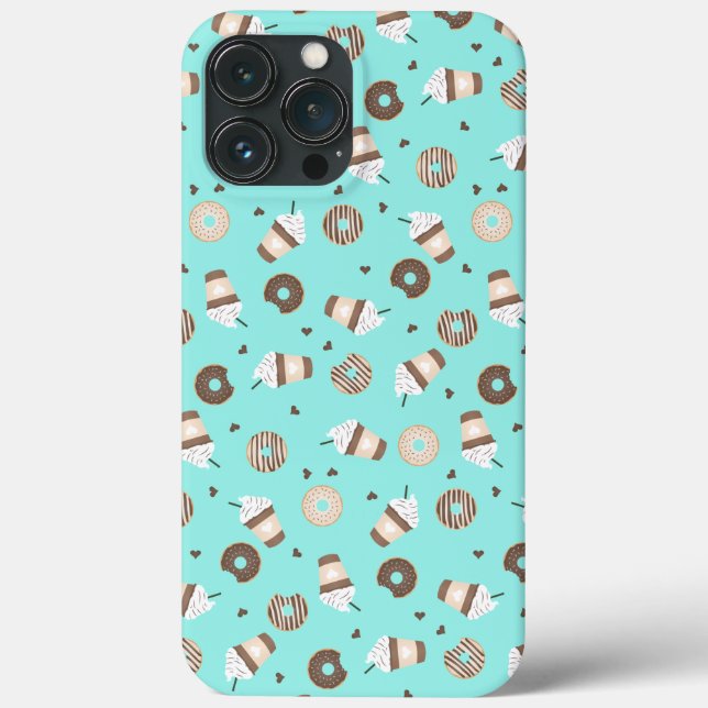 Frappuccino Coffee Sprinkled Doughnut Pattern Case-Mate iPhone Case (Back)