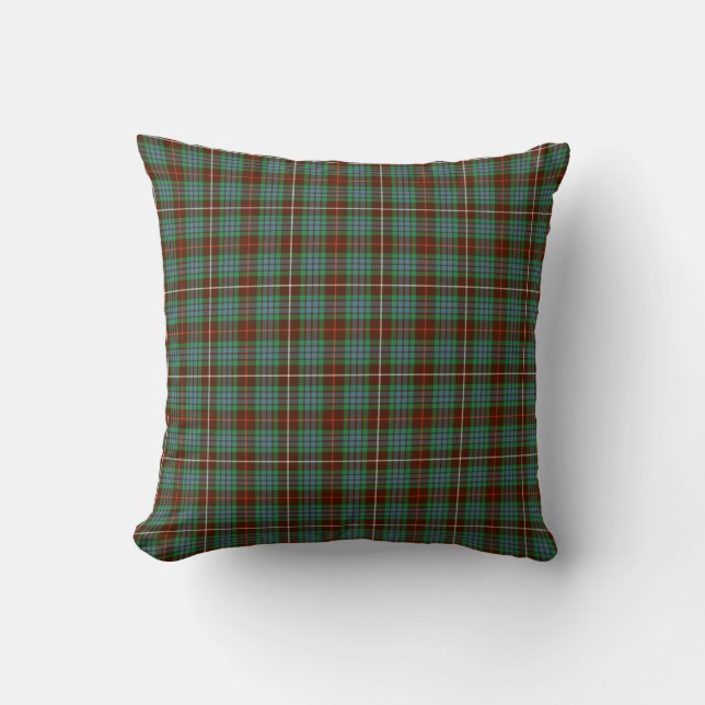 Fraser Clan Hunting Tartan Cushion (Front)