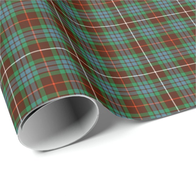 Fraser Clan Hunting Tartan Wrapping Paper (Roll Corner)