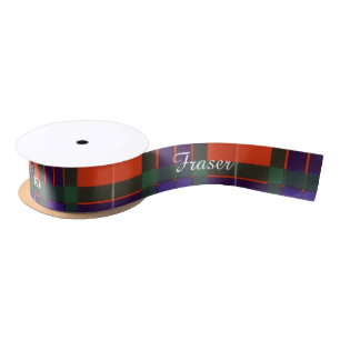 Fraser clan Plaid Scottish tartan Satin Ribbon