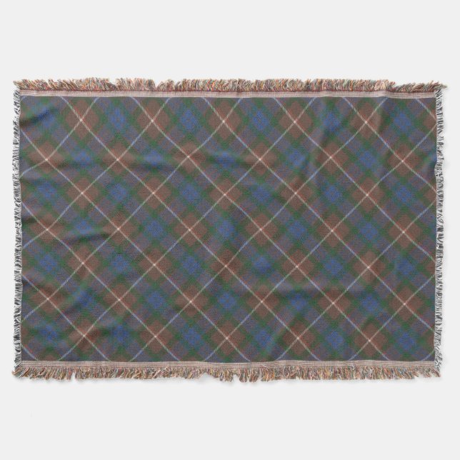 Fraser Hunting A Original Scottish Tartan Throw Blanket (Front)
